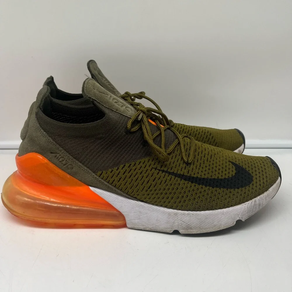 Nike Air Max 270 A01023-301 Men's Dark Green Running Sneakers Shoes Size US 11.5